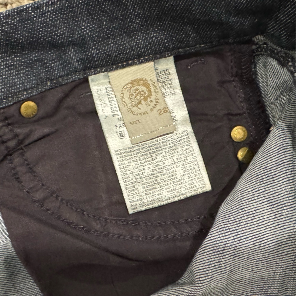 Diesel Ronhoir dark wash stretch bootcut jeans, size 28” waist - Picture 6 of 10